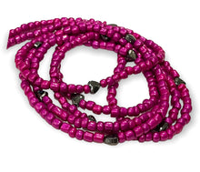 Load image into Gallery viewer, Body Beads Pink Fuchsia Hematite Hearts