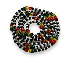 Load image into Gallery viewer, Body Beads Green Rasta Zebra