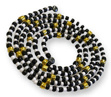Load image into Gallery viewer, Body Beads Gold Zebra