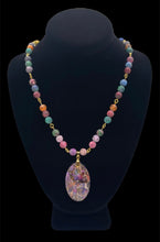 Load image into Gallery viewer, Jasper Stone Pendant Necklace