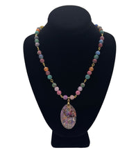 Load image into Gallery viewer, Jasper Stone Pendant Necklace