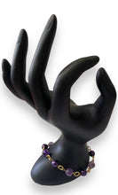 Load image into Gallery viewer, Amethyst Purple Moon Bracelet