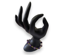 Load image into Gallery viewer, Amethyst Purple Moon Bracelet