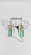Load image into Gallery viewer, Earrings Rose Green Aventurine