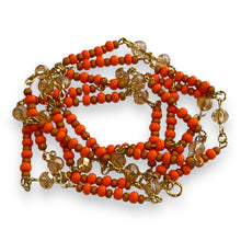 Load image into Gallery viewer, Body Beads Orange Gold
