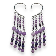 Load image into Gallery viewer, Earrings Amethysts Ear Cuffs