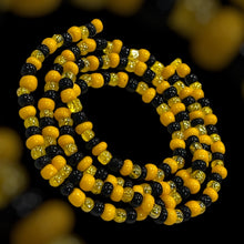 Load image into Gallery viewer, Body Beads Yellow Black Mamba