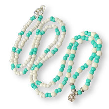 Load image into Gallery viewer, Body Beads Teal White