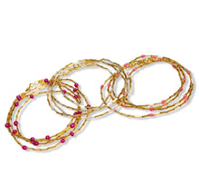 Load image into Gallery viewer, Body Beads Gold Pink