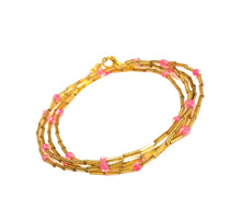 Load image into Gallery viewer, Body Beads Gold Pink