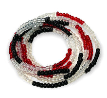 Load image into Gallery viewer, Body Beads Black Red Crystal Deck