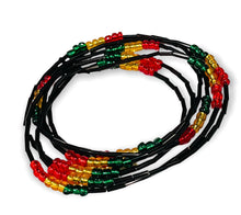 Load image into Gallery viewer, Body Beads Black Rasta
