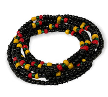 Load image into Gallery viewer, Body Beads Black Rasta