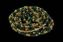 Load image into Gallery viewer, Body Beads Green Gold