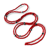 Load image into Gallery viewer, Hematite Hearts Red Crystal Body Beads
