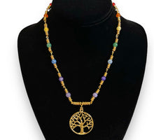 Load image into Gallery viewer, Chakras &amp; Trees Necklace
