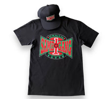 Load image into Gallery viewer, Same Gang t-shirt hat bundle - green red
