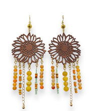 Load image into Gallery viewer, Sunflower Drops ~ earrings
