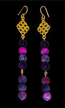 Load image into Gallery viewer, Agate Stone Chandelier Earrings
