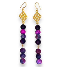 Load image into Gallery viewer, Agate Stone Chandelier Earrings
