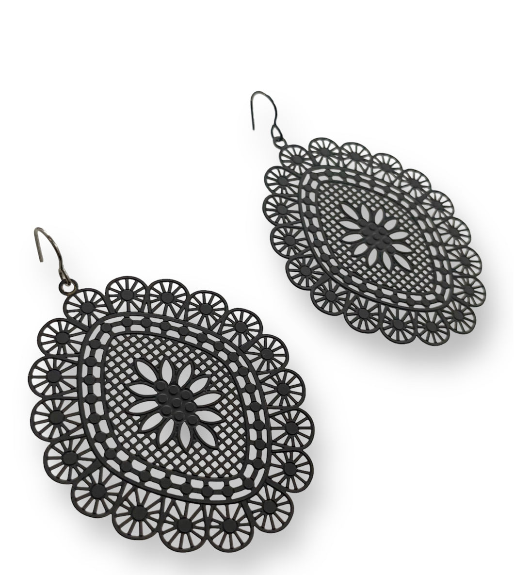 Mandala Love Pattern Earrings