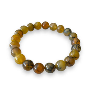 Dragon's Vein Agate Bracelet