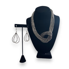 Load image into Gallery viewer, Boutique Fashion Knotted Necklace &amp; Earrings
