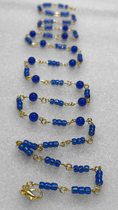 Body Beads Blue Sapphire Cat's Eye