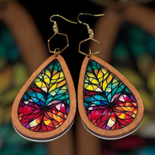 Load image into Gallery viewer, Earrings Mosaic Teardrop
