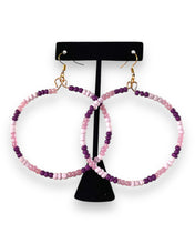 Load image into Gallery viewer, Earrings Beaded Purple Haze
