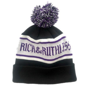 Rich & Ruthless Beanie purple