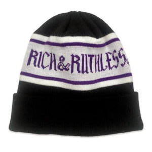 Rich & Ruthless Beanie purple