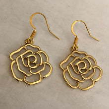Load image into Gallery viewer, Golden Roses ~ Earrings

