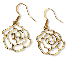 Load image into Gallery viewer, Golden Roses ~ Earrings
