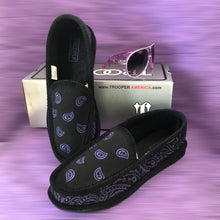Load image into Gallery viewer, Bandana Slippers &amp; Aviator Glasses ~ Purp
