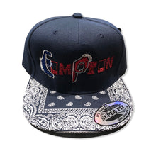 Load image into Gallery viewer, &#39;Compton Unity Tshirt &amp; Snapback Ensemble (Red Brick) navy
