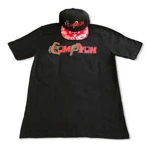 'Compton Unity Tshirt & Snapback Ensemble (Red Brick) red