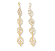 Load image into Gallery viewer, Gold Leaf Danglers ~ earrings
