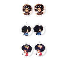 Load image into Gallery viewer, Black Girl Magic Earrings - 3 pair
