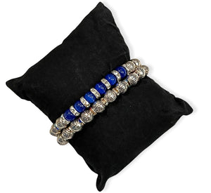 Lapis Lazuli ~ 2pc bracelet set