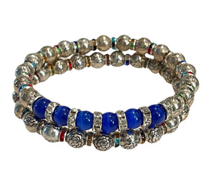 Lapis Lazuli ~ 2pc bracelet set