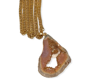 Agate Pendant Stone Necklace