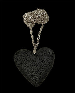 Lava Stone Heart ~ necklace