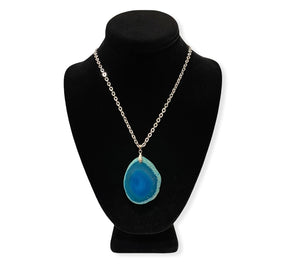 Agate Blue Stone ~ necklace