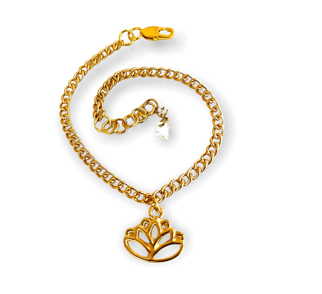 Lotus Flower Anklet