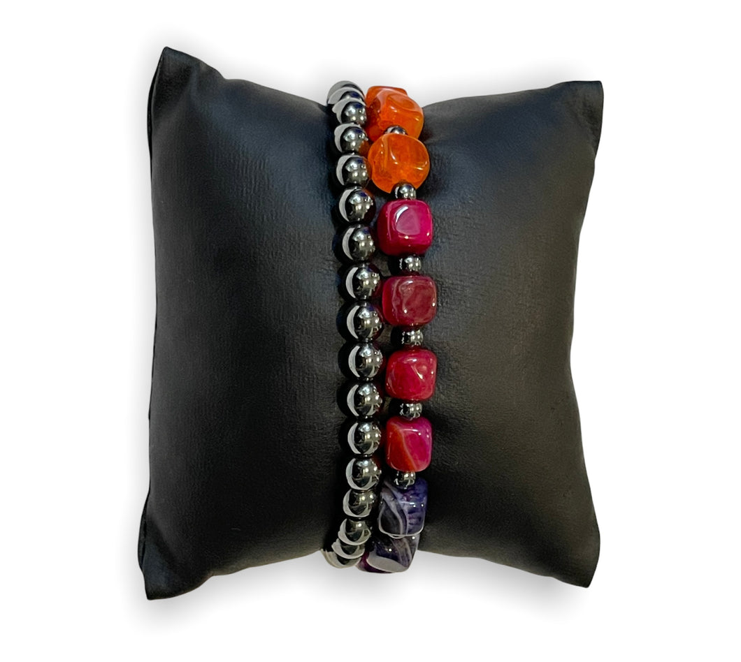 Chakra Squared ~ Duo Bracelet Set