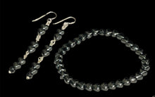 Load image into Gallery viewer, Hematite Hearts  ~ Earrings &amp; Bracelet Ensemble
