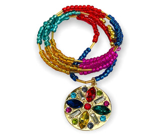 Chakra Vibe  ~ Earrings & Necklace Ensemble