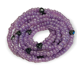 Hematite Hearts Purple Haze ~ Body Beads by 33 Elements