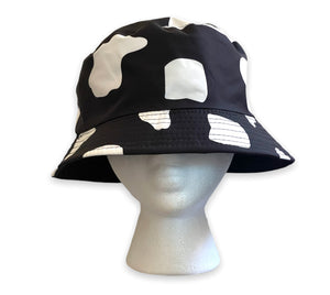 Black White Reversed Bucket Hat